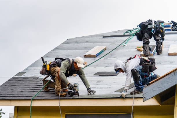Professional Gutter Installation technician working in Lodi, NJ